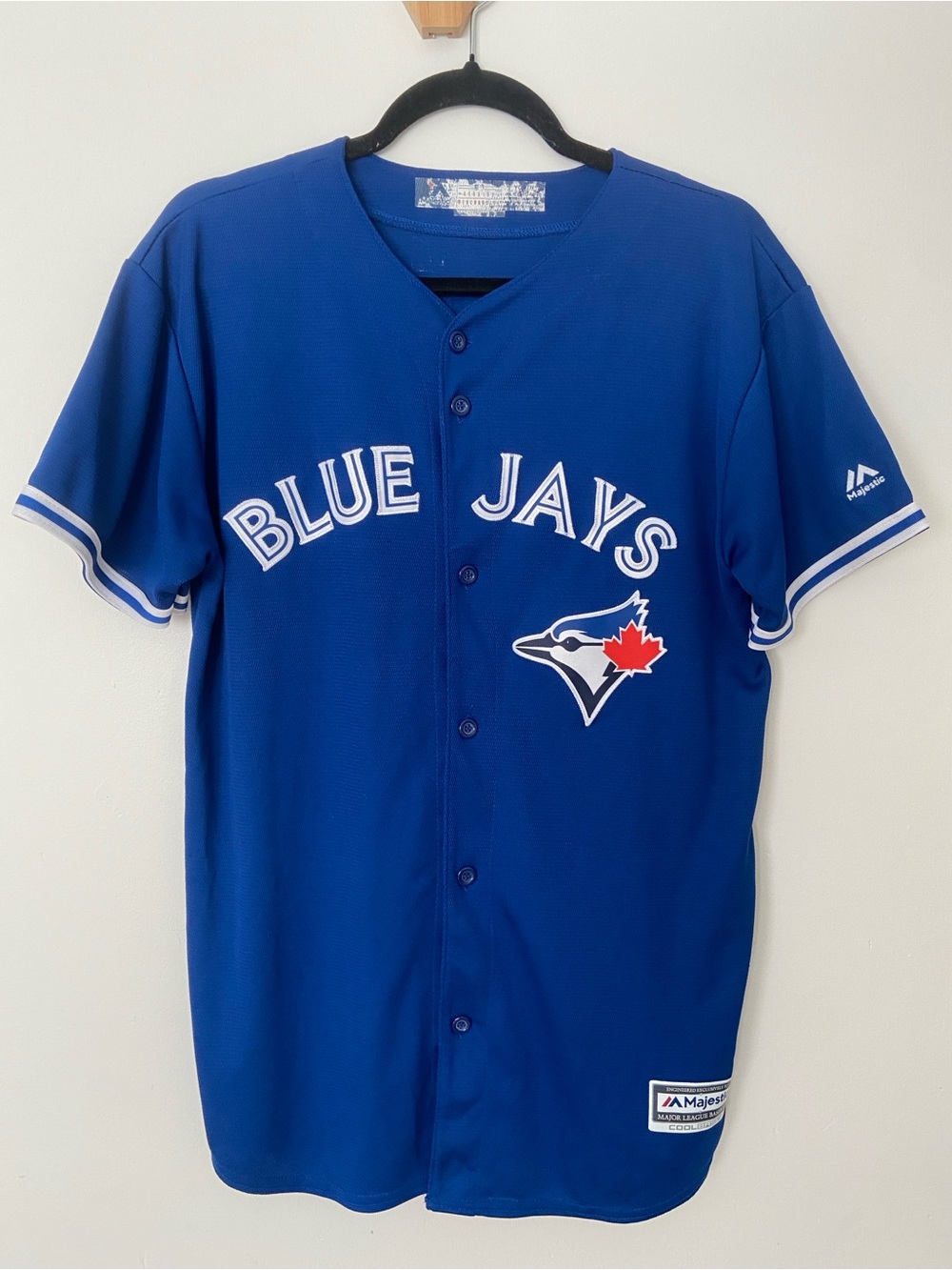 Toronto Blue Jays Jersey size Youth XL Majestic Official MLB Jose Bautista 19 - Picture 1 of 8